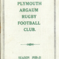 1930-31 Fixture Card