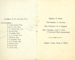 1930-31 Fixture Card