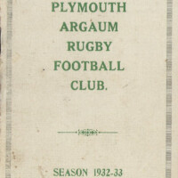 1932-33 Fixture Card 1932-33 Fixture Card