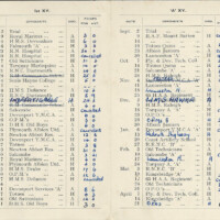 1950-51 Fixture Card 1950-51 Fixture Card