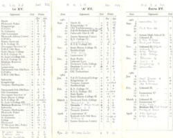 1961-62 Fixture Card