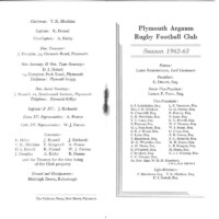 1962-63 Fixture Card