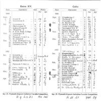 1964-65 Fixture Card