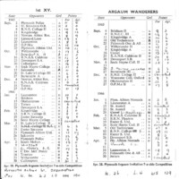 1965-66 Fixture Card