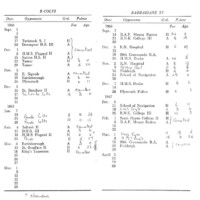 1966-67 Fixture Card