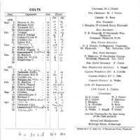 1970-71 Fixture Card