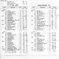 1972-73 Fixture Card