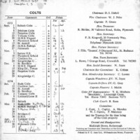 1973-74 Fixture Card 1973-74 Fixture Card