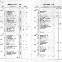 1974-75 Fixture Card