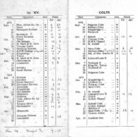 1974-75 Fixture Card