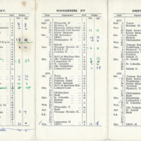 1975-76 Fixture Card