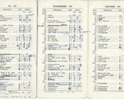 1976-77 Fixture Card