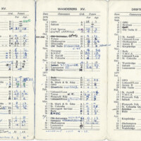 1976-77 Fixture Card 1976-77 Fixture Card