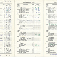 1979-80 Fixture Card 1979-80 Fixture Card