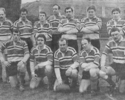 The Plymouth Argaum XV which reached the Devon Cup Quarter Final: Kieron Dwyer, Ken daniels, Craig Muir, Roger Ninnis, Barry Rees, Frank Lavis, Dave King, John Price, Roger Curtis; Chris Cooms, Phil Sargent, Ray Plummer(capt), John Clarke, Jeff Perring, Fred Gill. 1st XV 1969-70