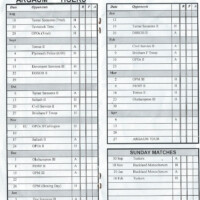 2001-02 Fixture Card