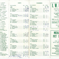 1985-86 Fixture Card