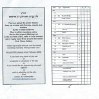 2002-03 Fixture Card