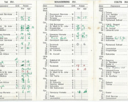1978-79 Fixture Card