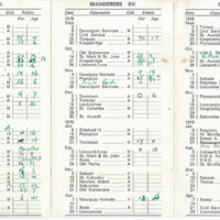1978-79 Fixture Card 1978-79 Fixture Card