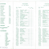 1997-98 Fixture Card 1997-98 Fixture Card