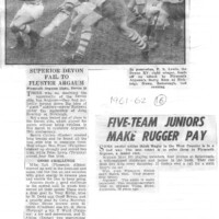 1961-62 Scrapbook 1961-62 Scrapbook