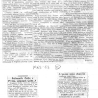 Scrapbook 1962-63 Scrapbook 1962-63