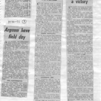 Argaum Scrapbook 1970-71 Argaum Scrapbook 1970-71