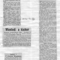 Argaum Scrapbook 1970-71