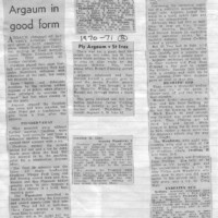Argaum Scrapbook 1970-71 Argaum Scrapbook 1970-71