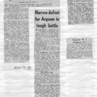 Argaum Scrapbook 1970-71