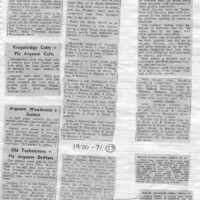 Argaum Scrapbook 1970-71