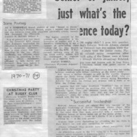 Argaum Scrapbook 1970-71 Argaum Scrapbook 1970-71