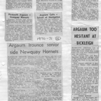 Argaum Scrapbook 1970-71 Argaum Scrapbook 1970-71