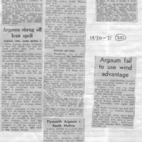 Argaum Scrapbook 1970-71 Argaum Scrapbook 1970-71