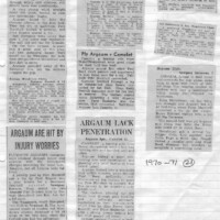 Argaum Scrapbook 1970-71 Argaum Scrapbook 1970-71