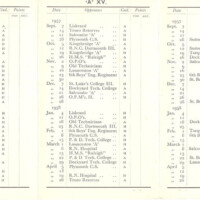 Fixture Card 1957-58