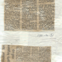 1980-81 Scrapbook 1980-81 Scrapbook