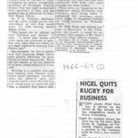 1966-67 Scrapbook 1966-67 Scrapbook