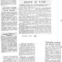 1969-70 Scrapbook 1969-70 Scrapbook