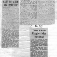 1971-72 Scrapbook