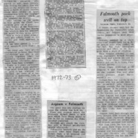 1972-73 Scrapbook 1972-73 Scrapbook