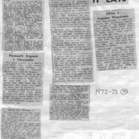 1972-73 Scrapbook 1972-73 Scrapbook