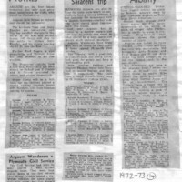 1972-73 Scrapbook 1972-73 Scrapbook