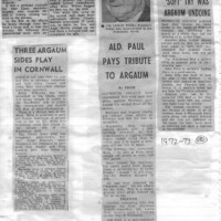 1972-73 Scrapbook 1972-73 Scrapbook