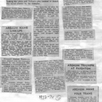 1973-74 Scrapbook 1973-74 Scrapbook