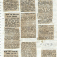 1976-77 Scrapbook 1976-77 Scrapbook
