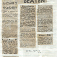 1976-77 Scrapbook 1976-77 Scrapbook