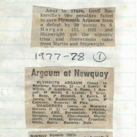 1977-78 Scrapbook 1977-78 Scrapbook