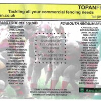 Liskeard 50th Anniversary Match Programme
